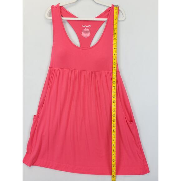 Half Moon By Modern Movement Athletic Workout Tank Dress Modal Women XL Salmon - Picture 3 of 8